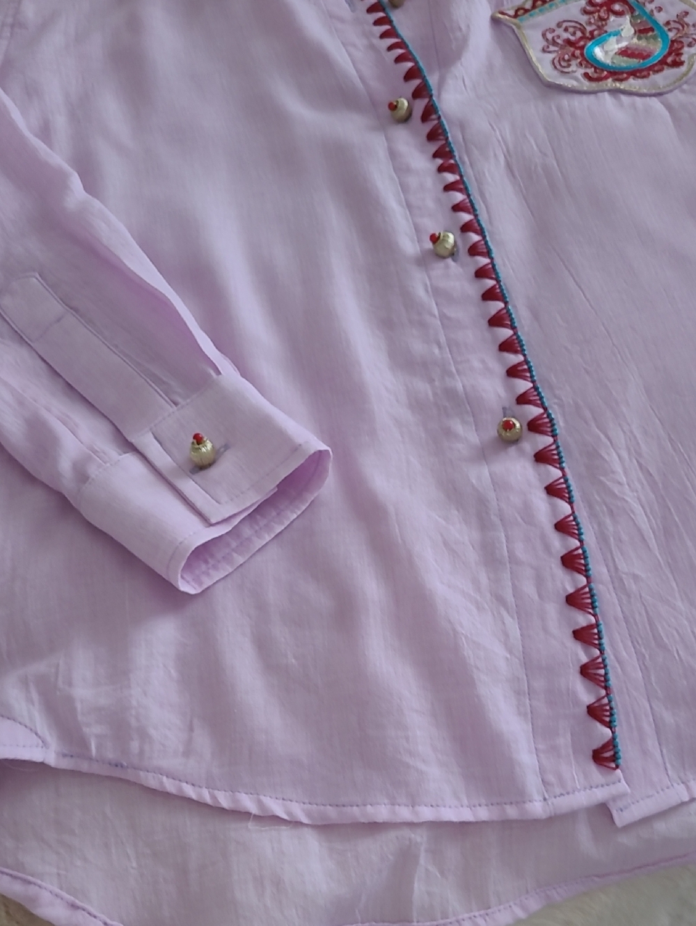 Fin Blouse In LILAC size Small - Picture 13 of 16